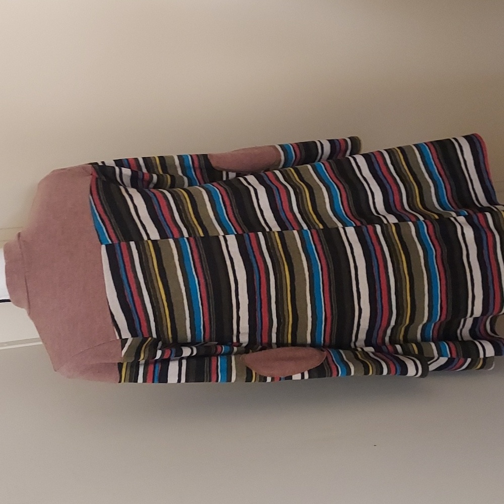 Women's Multi-colored Striped Mini Dress/Tunic - Picture 4 of 5